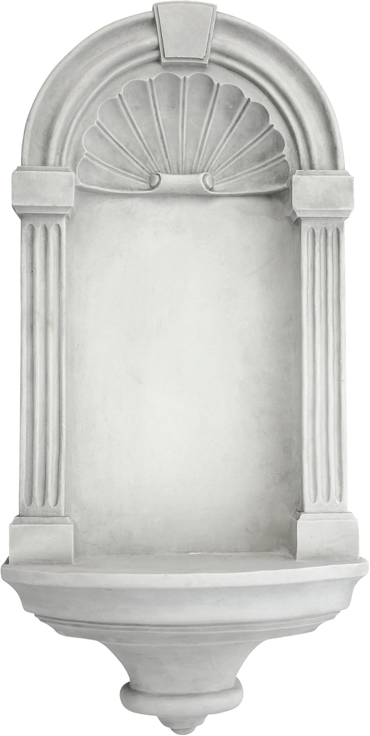 Design Toscano Wall Niche Display Shelf Medium 21 Inches Tall Cast Stone Resin Antique Stone