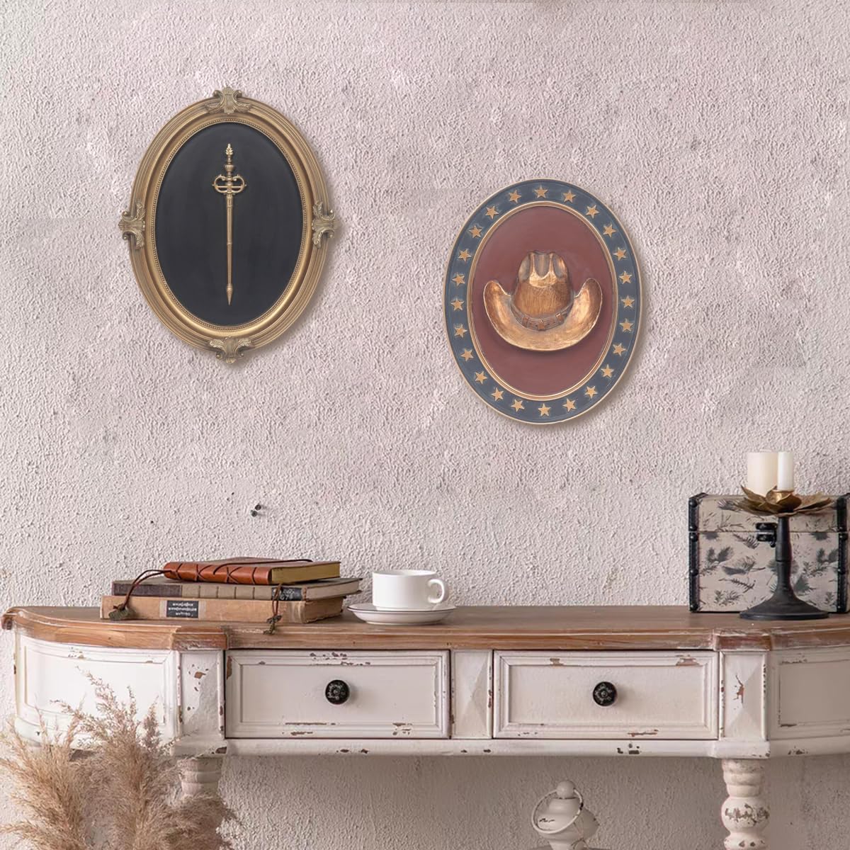 Esvinte Wall Sculpture Vintage Decor Hallway Art Statue