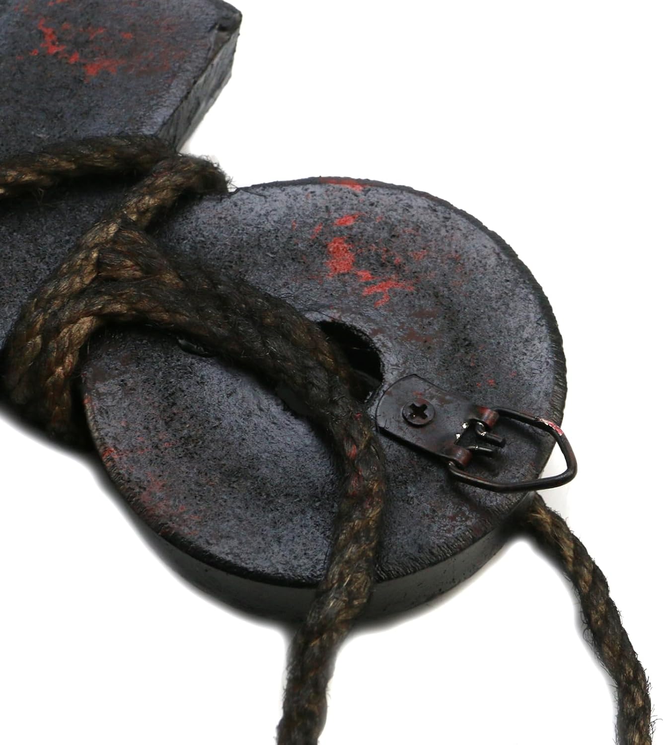 Mewutal 2PCS 11 Inch Wooden Ship Steering Wheel and 13 Inch Wood Anchor Wall Decor