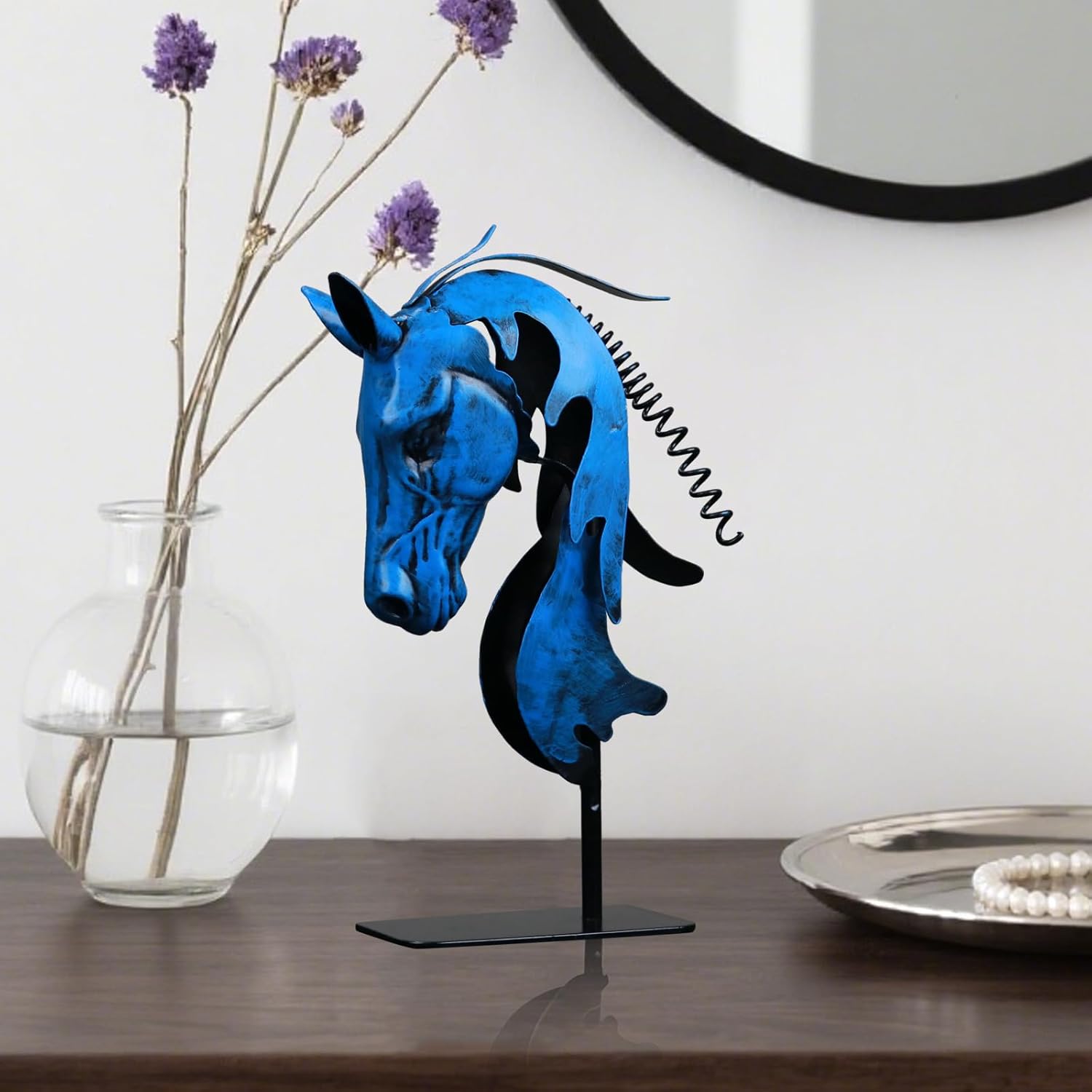Handmade Horse Statue - Rustic Decor for Office and Home