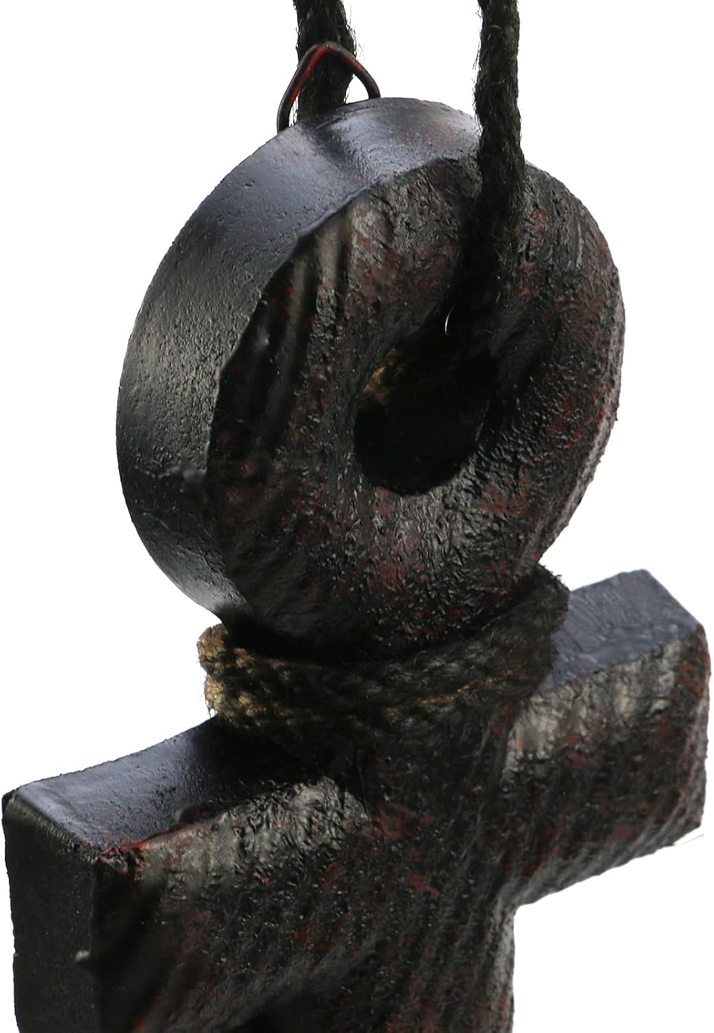 Mewutal 2PCS 11 Inch Wooden Ship Steering Wheel and 13 Inch Wood Anchor Wall Decor