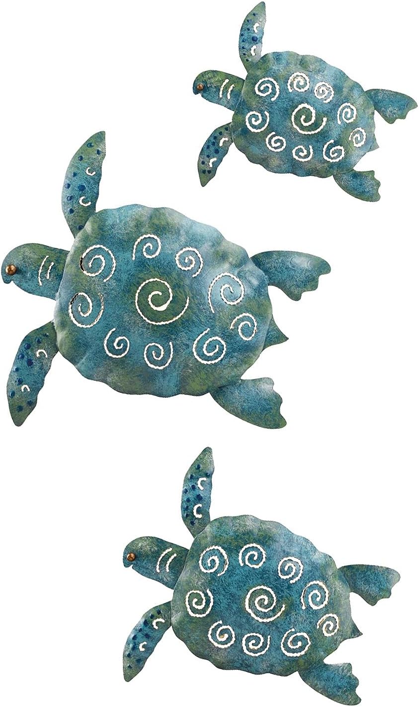Regal Art Gift Sea Turtle Wall Decor 95 Inch Handcrafted Metal Ocean Art