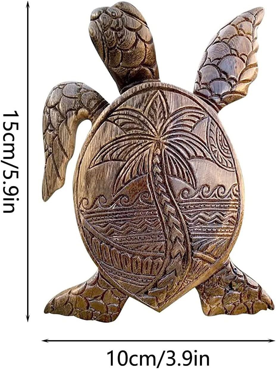Siluyado Hawaiian Turtle Wall Sculpture - Ocean Resin Decor for Bathroom