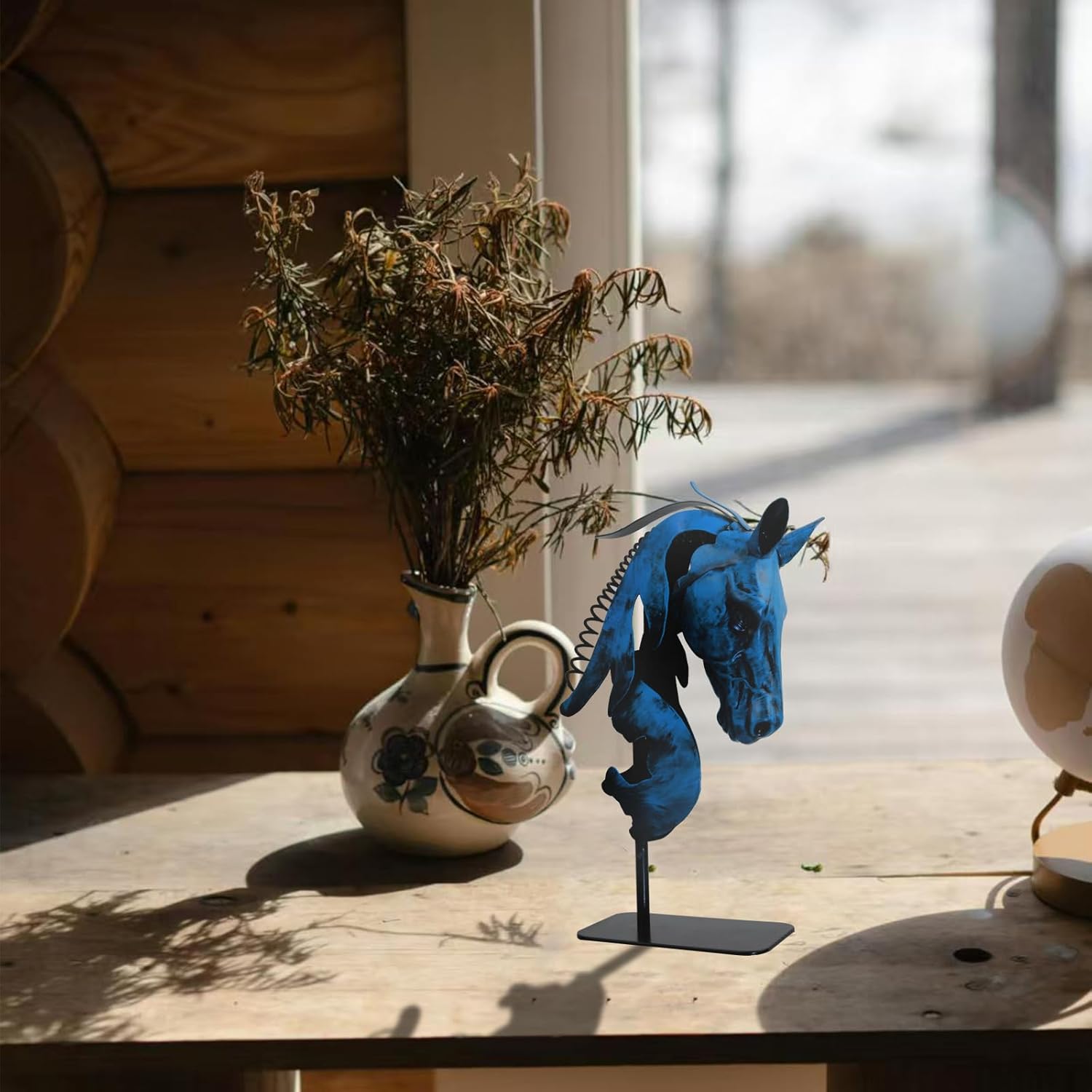 Handmade Horse Statue - Rustic Decor for Office and Home