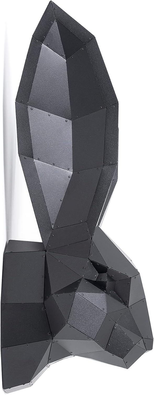 Rabbit Wall Sculpture - 3D Metal Artwork for Home or Garden Decor