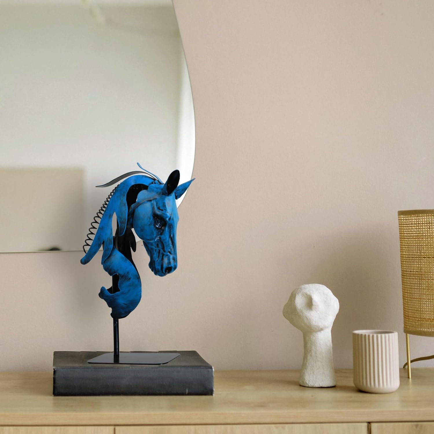 Handmade Horse Statue - Rustic Decor for Office and Home