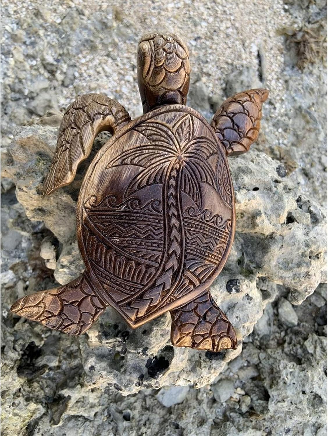 Siluyado Hawaiian Turtle Wall Sculpture - Ocean Resin Decor for Bathroom