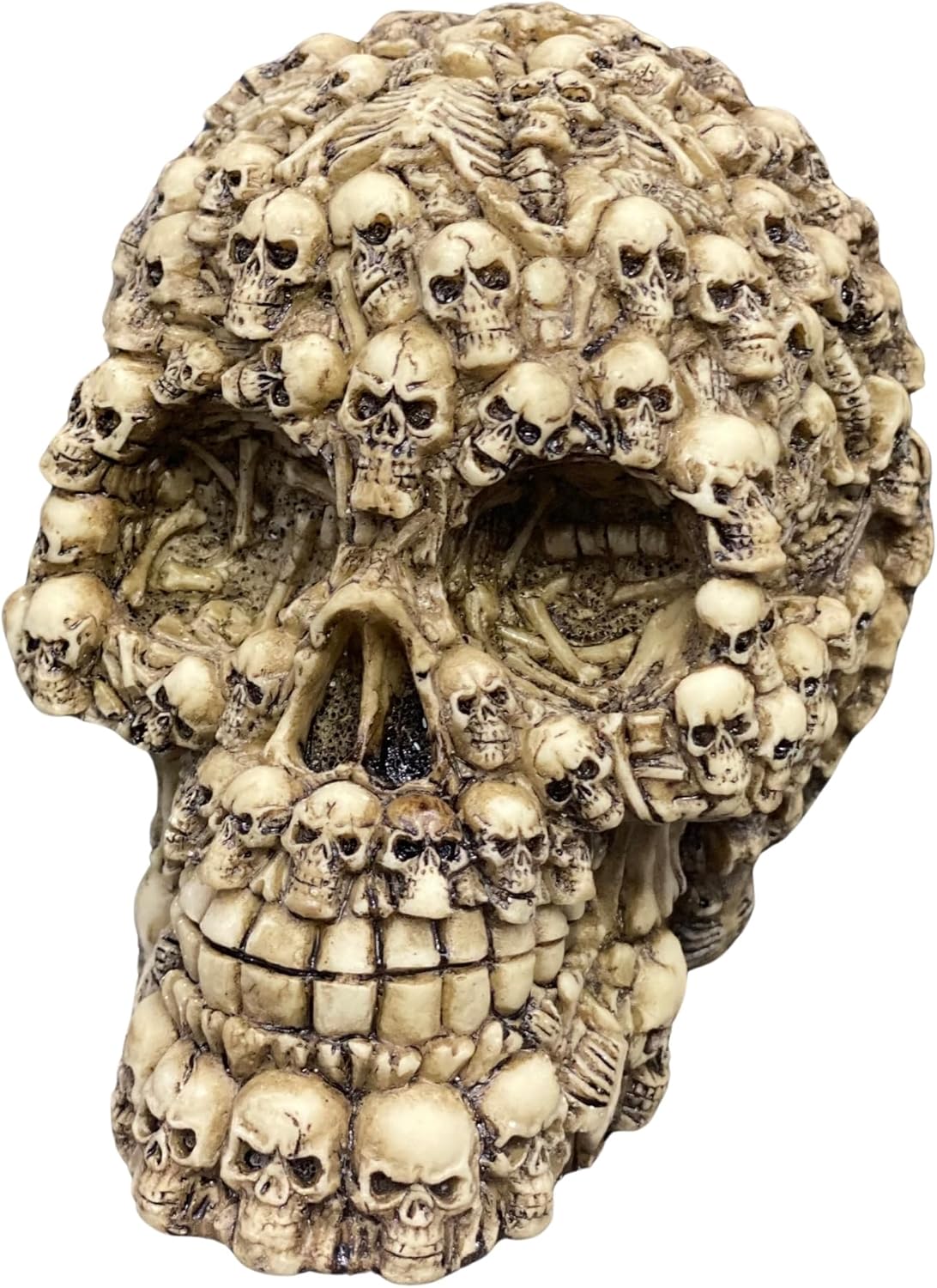 Realistic 3D Skull Decor Figurine for Home and Halloween