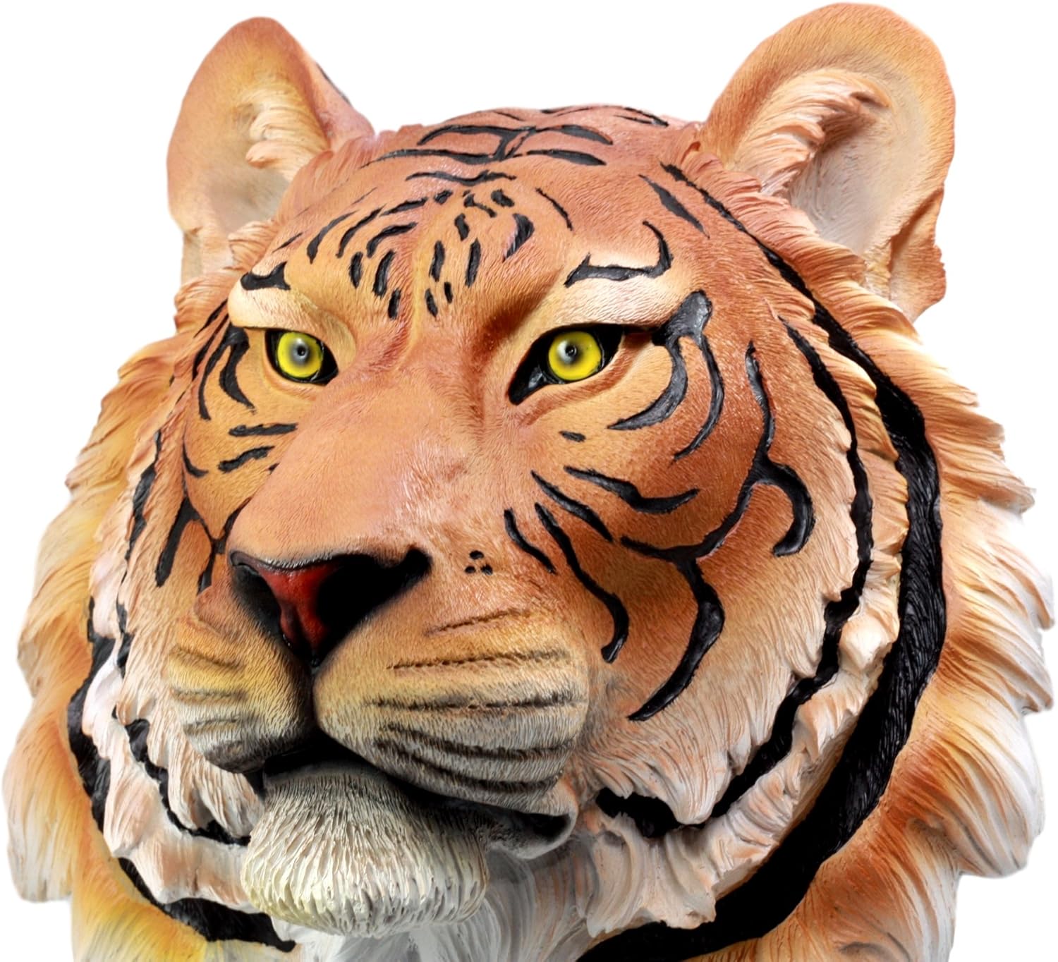 Ebros Gift Orange Bengal Tiger Head Wall Decor Sculpture 16 Tall
