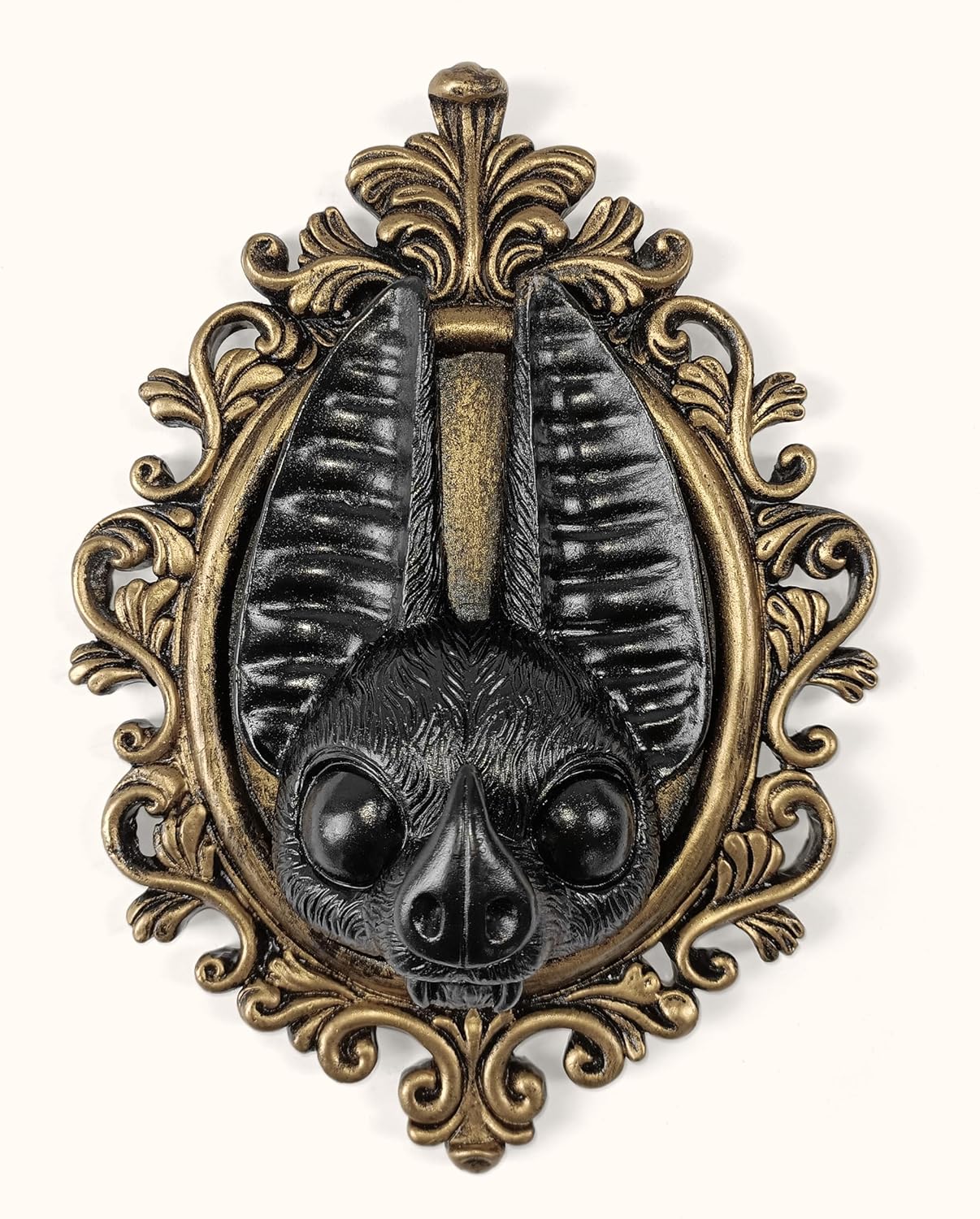 97 Decor Black Gold Bat Wall Sculpture - Gothic Halloween Decor