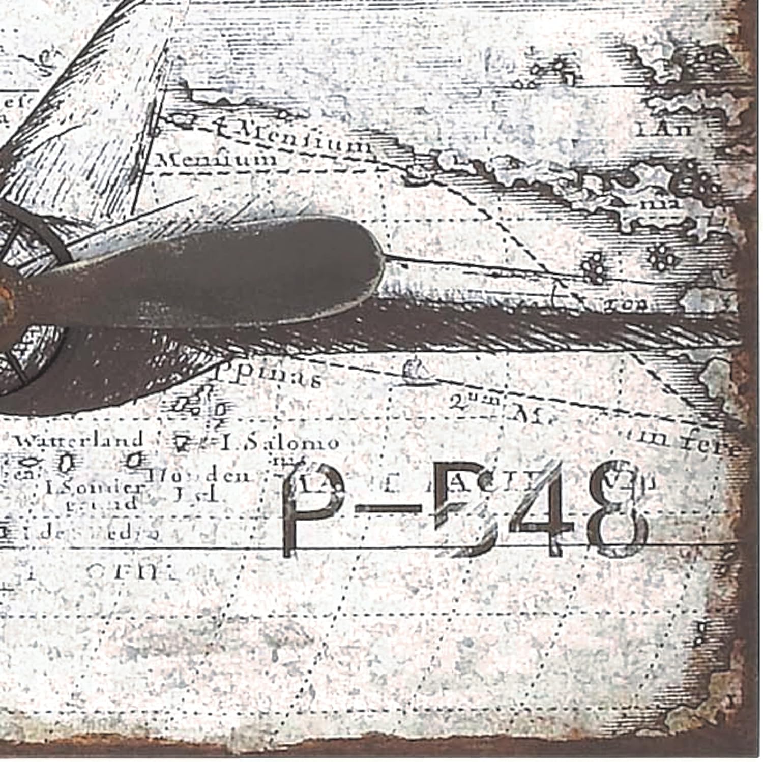 Deco 79 Metal Airplane Wall Decor Propeller Sculpture 46 x 18 inches Silver